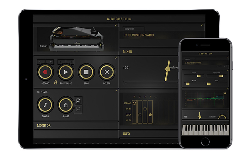 Новое мобильное приложение C. Bechstein Vario объединяет акустическое пианино и цифровой мир