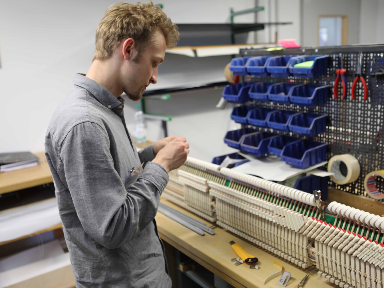 Photos of technician training workshops