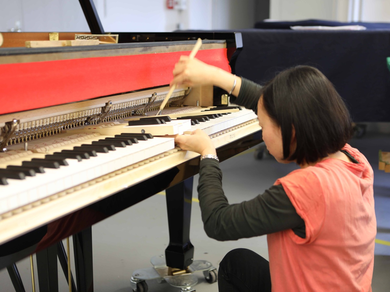 Photos of technician training workshops