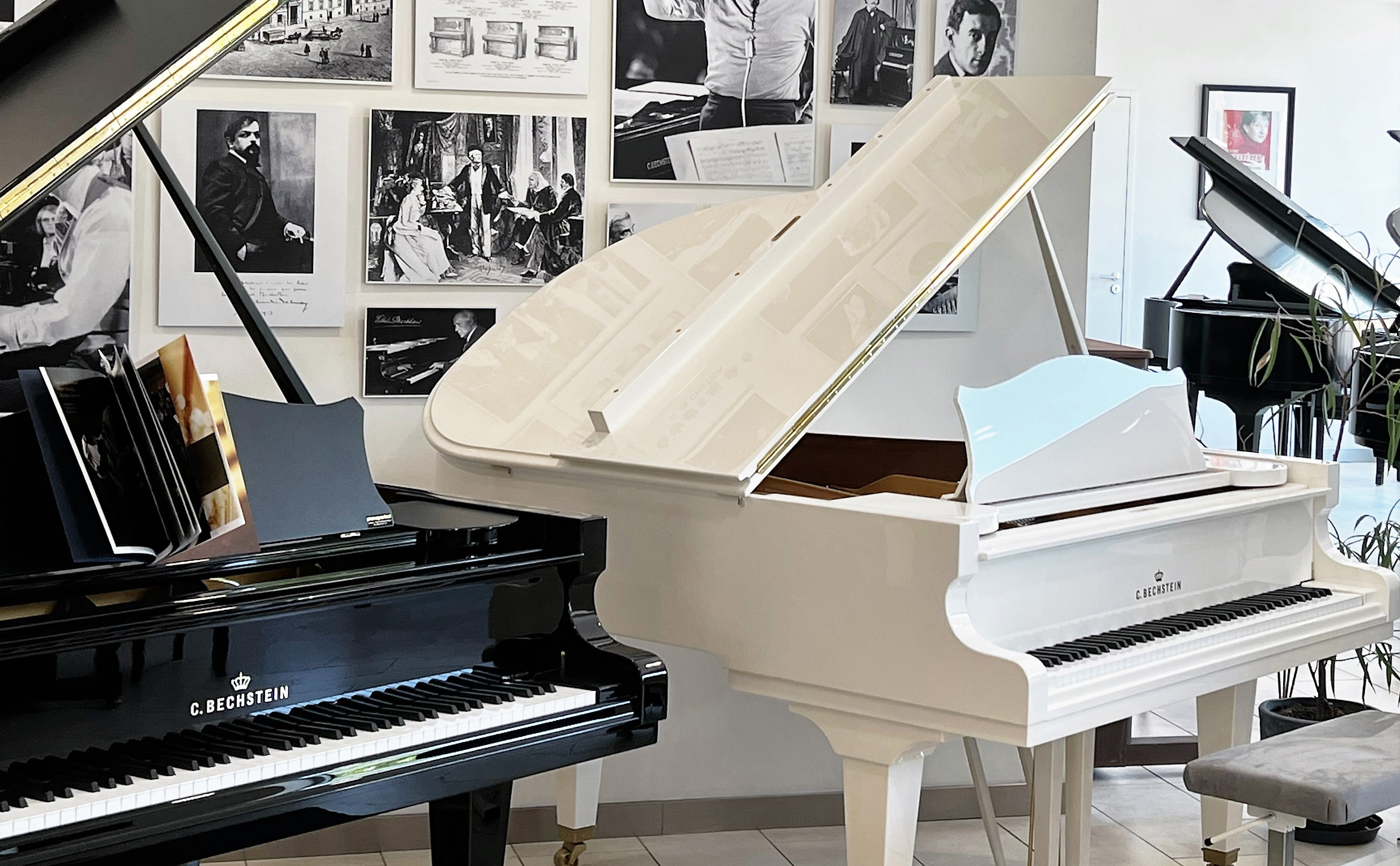 Bienvenue in Toulouse! At Pianos Parisot there is a large C. Bechstein selection to discover