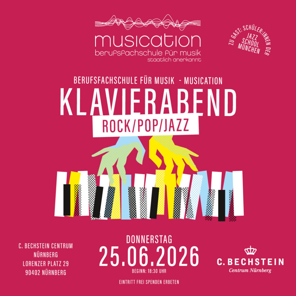 Klavierabend Fachbereich Rock / Pop / Jazz- Musication Berufsfachschule Für Musik 