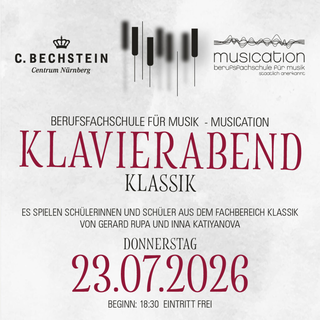 Klavierabend Fachbereich Klassik- Musication Berufsfachschule Für Musik