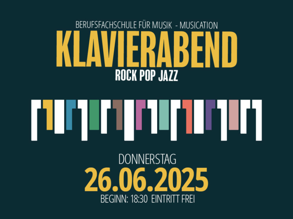 Klavierabend Fachbereich Rock / Pop / Jazz- Musication Berufsfachschule Für Musik