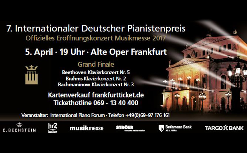C. Bechstein is a partner of the 7th International German Piano Award in Frankfurt